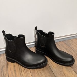 Madewell Black Rain Boots - Size 9